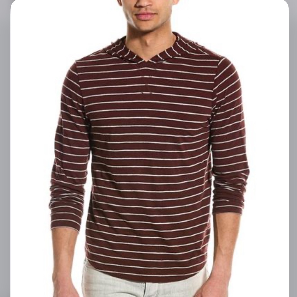 Vince. Hooded Long Sleeve Shirt